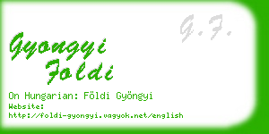 gyongyi foldi business card